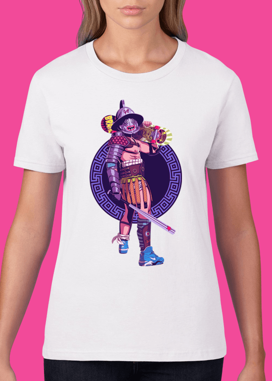 Mike Wrobel Shop Skater Gladiator T Shirt Woman White Small Medium Large X-Large 2X-Large