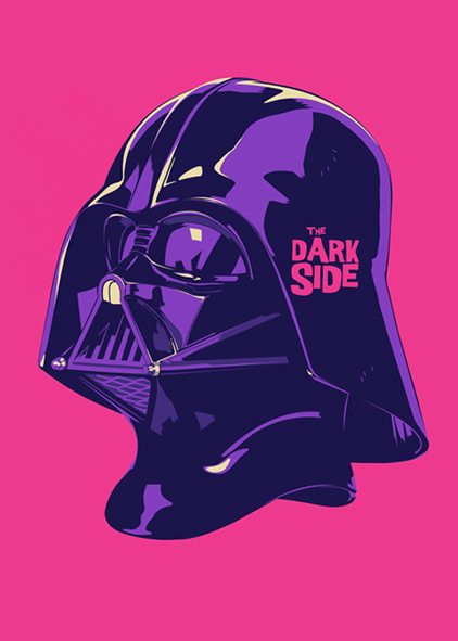 Mike Wrobel Shop The Dark Side Art Print medium-9x12 Artwork Wall Art Poster
