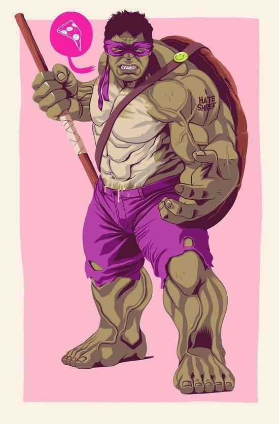 Mike Wrobel Shop The Hulk Art Print medium-9x14 Artwork Wall Art Poster