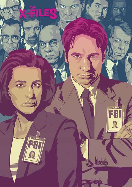 Mike Wrobel Shop The X-Files Art Print medium-13x18 Artwork Wall Art Poster