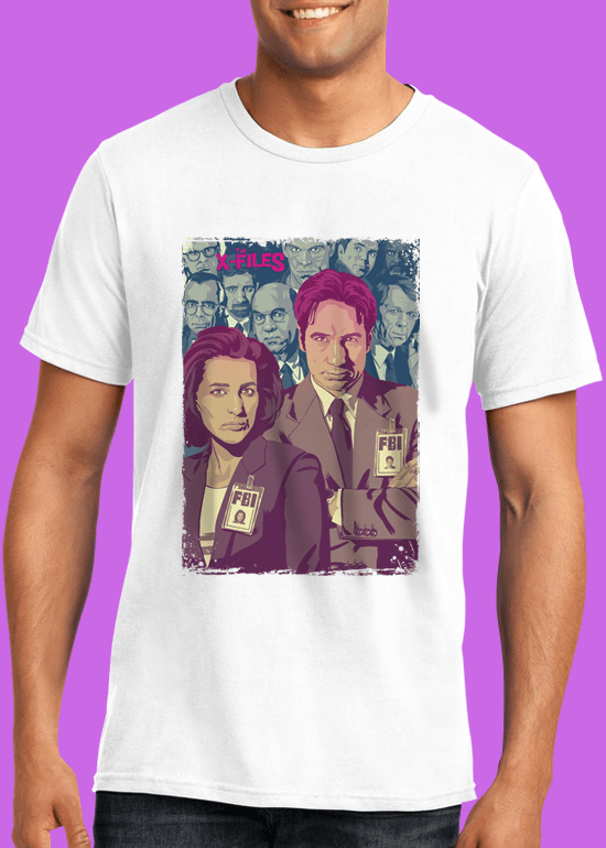 Mike Wrobel Shop The X-Files T Shirt Man White Small Medium Large X-Large 2X-Large