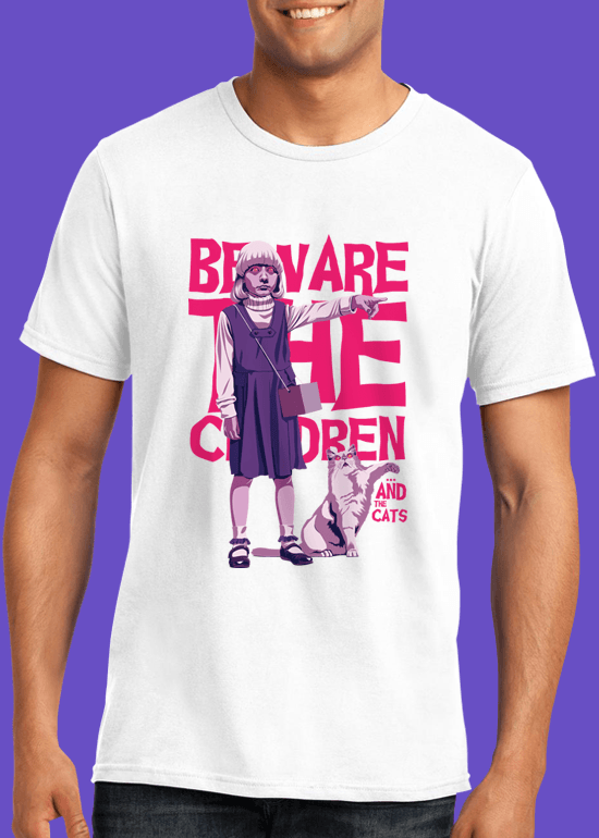 Mike Wrobel Shop Village Of The Damned T Shirt Man White Small Medium Large X-Large 2X-Large