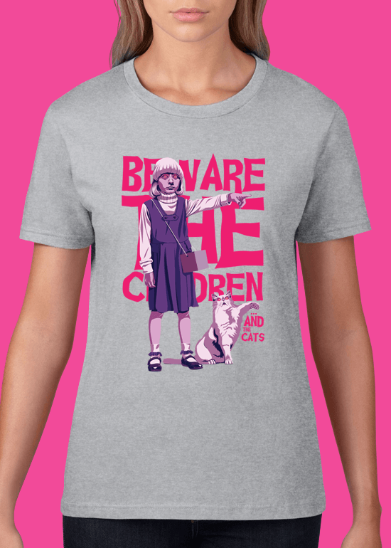 Mike Wrobel Shop Village Of The Damned T Shirt Woman Heather Grey Small Medium Large X-Large 2X-Large