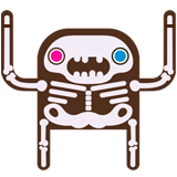 Mike Wrobel Shop Moshikun Skeleton Logo