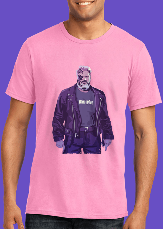 Mike Wrobel Shop 80/90s Thrones Hodr T Shirt Man Charity Pink Small Medium Large X-Large 2X-Large