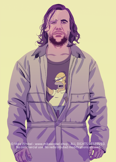 Mike Wrobel Shop 80/90s Thrones Hound Art Print medium-8.3x11.7 Artwork Wall Art Poster