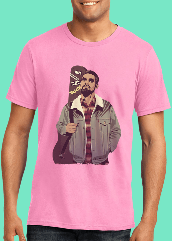 Mike Wrobel Shop 80/90s Thrones K. Drog T Shirt Man Charity Pink Small Medium Large X-Large 2X-Large