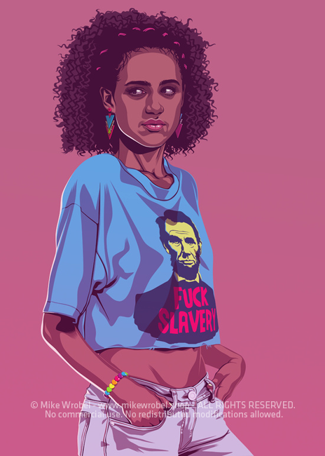 Mike Wrobel Shop 80/90s Thrones Missn Art Print medium-8.3x11.7 Artwork Wall Art Poster