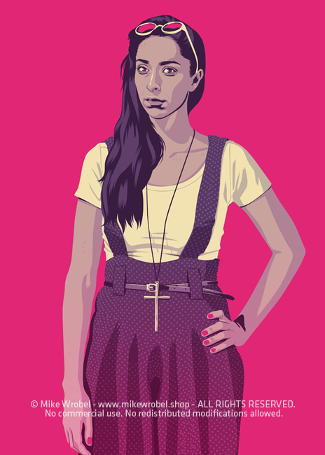 Mike Wrobel Shop 80/90s Thrones T. Strk Art Print medium-8.3x11.7 Artwork Wall Art Poster