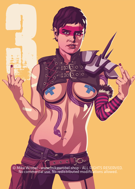 Mike Wrobel Shop 80/90s Thrones Tyn S. #3 Art Print medium-8.3x11.7 Artwork Wall Art Poster