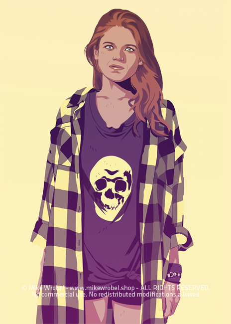 Mike Wrobel Shop 80/90s Thrones Ygrt Art Print medium-8.3x11.7 Artwork Wall Art Poster