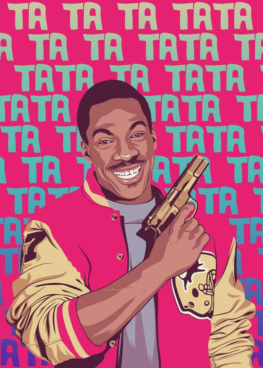 Mike Wrobel Shop Beverly Hills Cop Alex Foley Art Print medium-8.5x12 Artwork Wall Art Poster