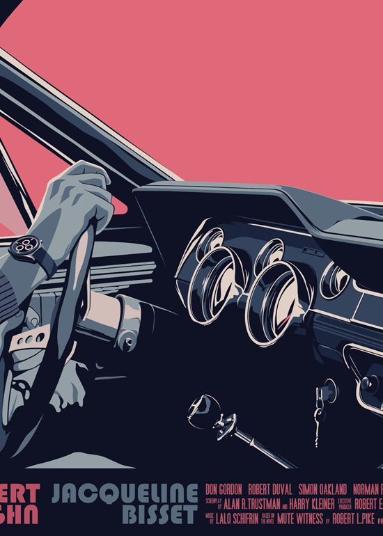 Mike Wrobel Shop Bullitt (Pink) Art Print medium-10.8x18.8 Artwork Wall Art Poster