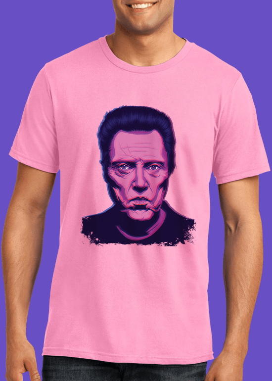 Mike Wrobel Shop Christopher Walken T Shirt Man Charity Pink Small Medium Large X-Large 2X-Large