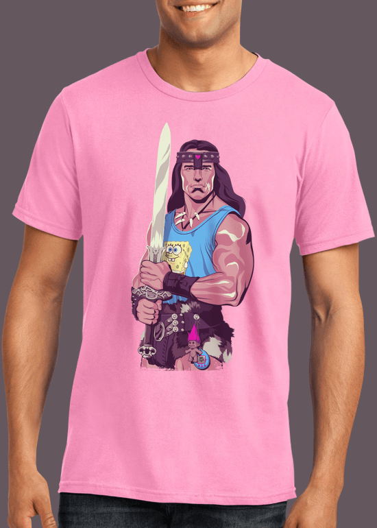 Mike Wrobel Shop Conan The Barbarian T Shirt Man Charity Pink Small Medium Large X-Large 2X-Large