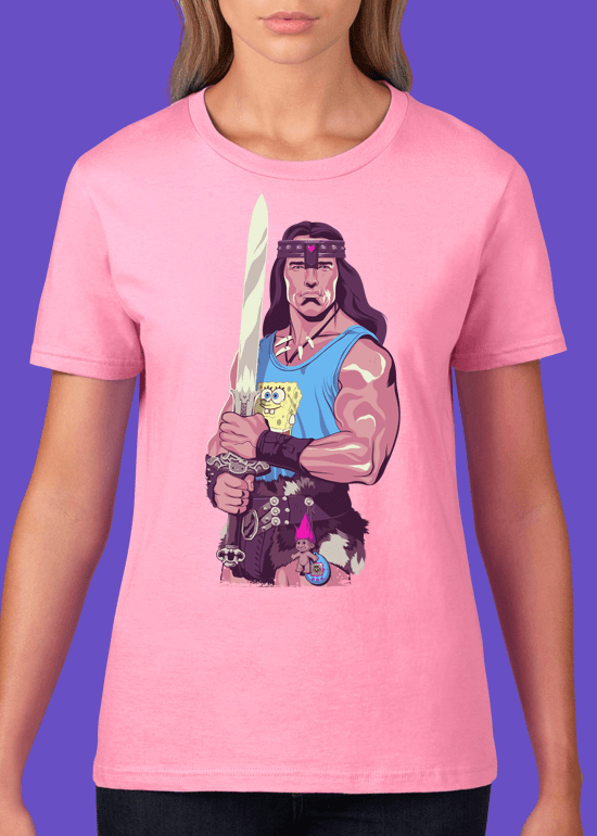 Mike Wrobel Shop Conan The Barbarian T Shirt Woman Charity Pink Small Medium Large X-Large 2X-Large