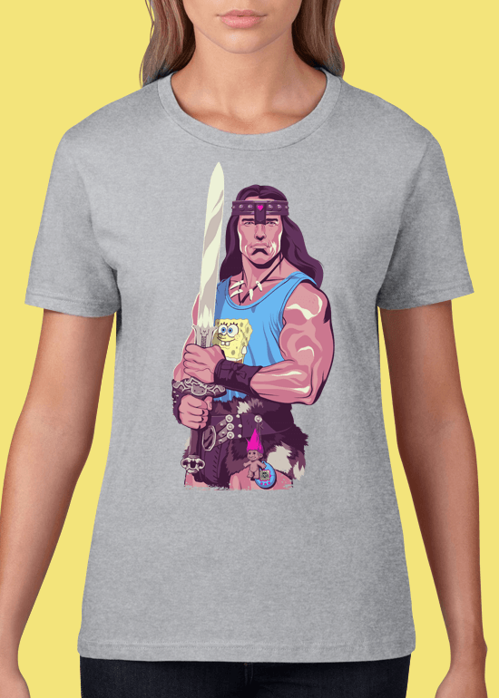 Mike Wrobel Shop Conan The Barbarian T Shirt Woman Heather Grey Small Medium Large X-Large 2X-Large