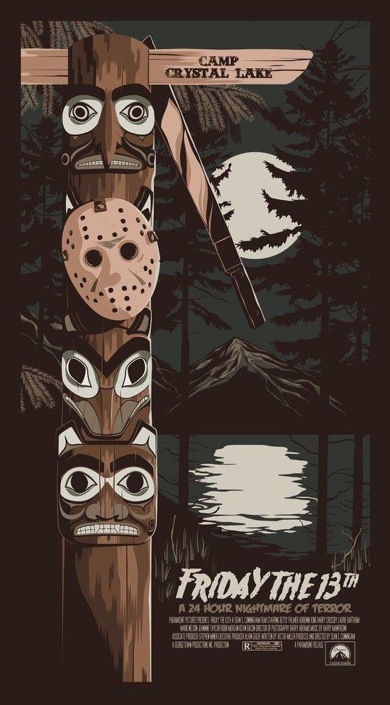 Mike Wrobel Shop Friday The 13th Art Print medium-14x24 Artwork Wall Art Poster