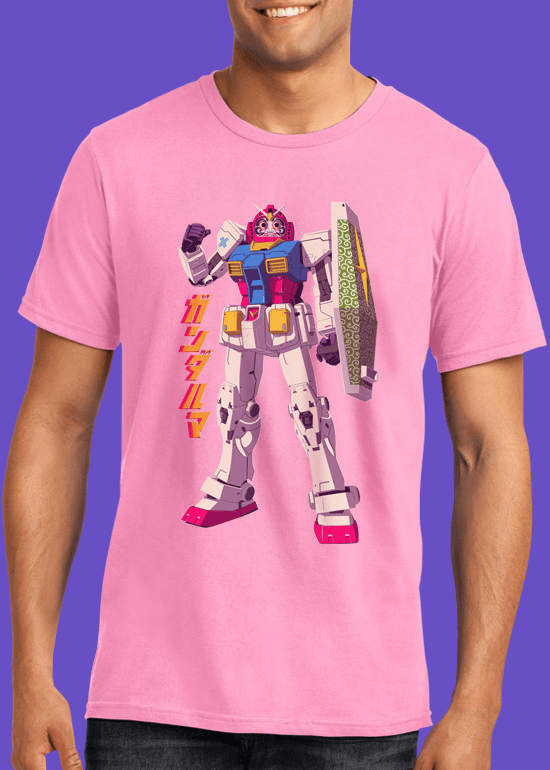 Mike Wrobel Shop GUNDARUMA T Shirt Man Charity Pink Small Medium Large X-Large 2X-Large