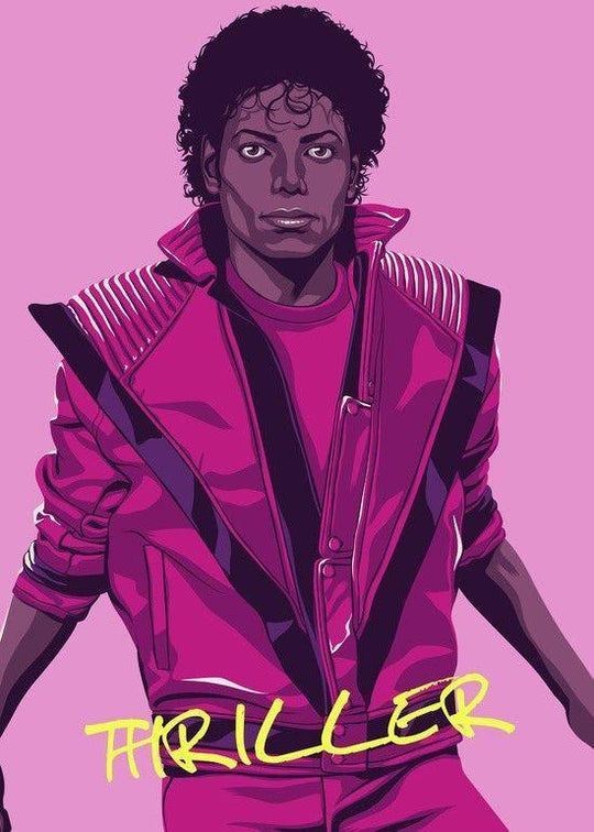 Mike Wrobel Shop Michael Jackson Thriller Art Print medium-13x18 Artwork Wall Art Poster