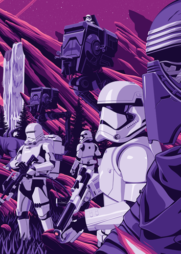 Mike Wrobel Shop Star Wars Kylo Ren Limited Edition Art Print medium-18x24 Artwork Wall Art Poster