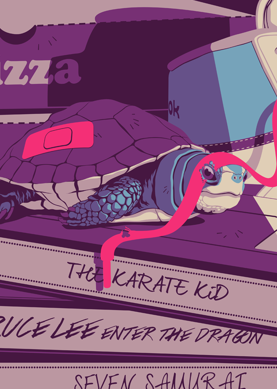 Mike Wrobel Shop Teenage Mutant Ninja Turtle Art Print medium-13x18 Artwork Wall Art Poster