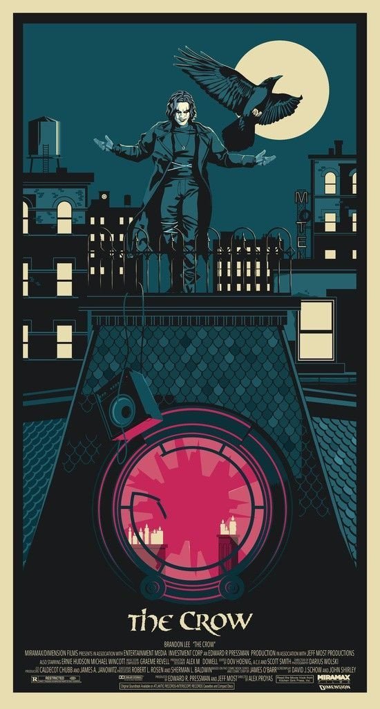 Mike Wrobel Shop The Crow Art Print medium-15x28 Artwork Wall Art Poster