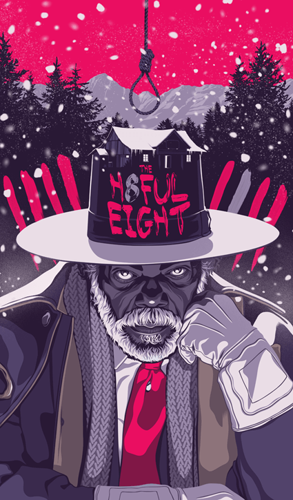 Mike Wrobel Shop The Hateful Eight Art Print medium-14x23 Artwork Wall Art Poster