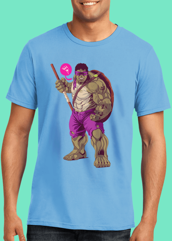 Mike Wrobel Shop The Hulk T Shirt Man Light Blue Small Medium Large X-Large 2X-Large