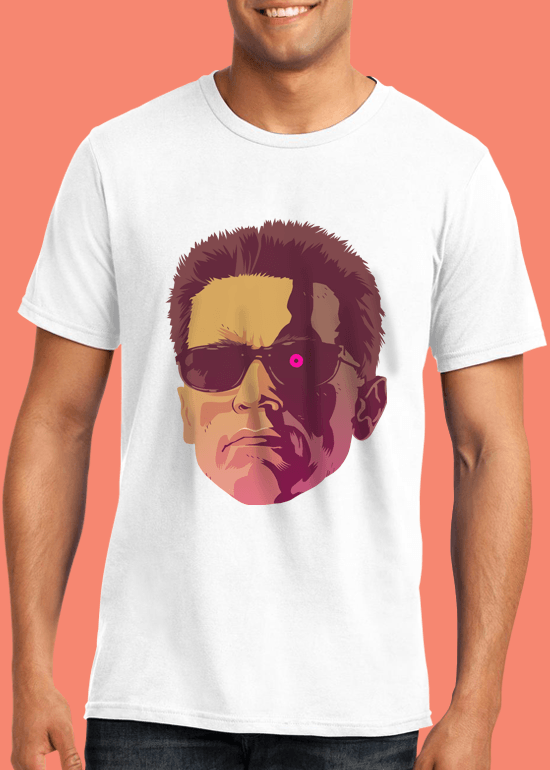 Mike Wrobel Shop The Terminator T Shirt Man White Small Medium Large X-Large 2X-Large