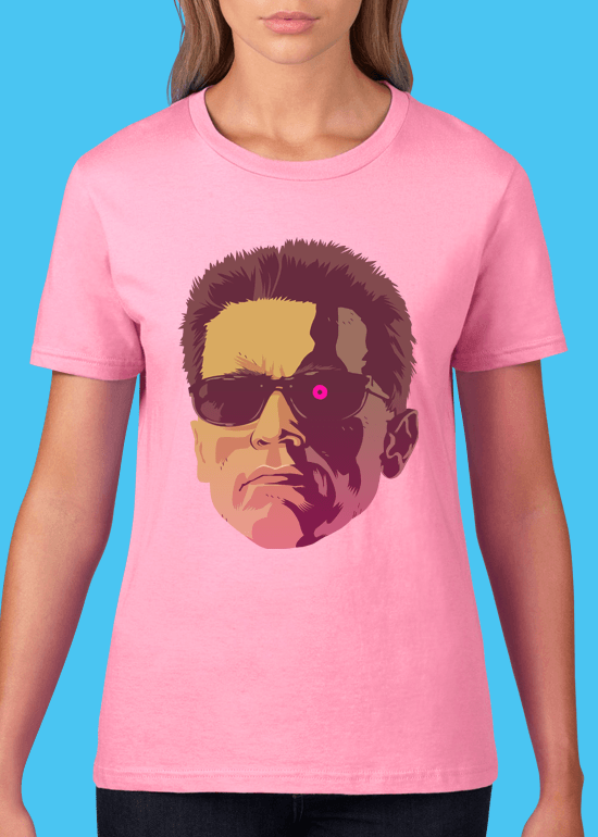 Mike Wrobel Shop The Terminator T Shirt Woman Charity Pink Small Medium Large X-Large 2X-Large