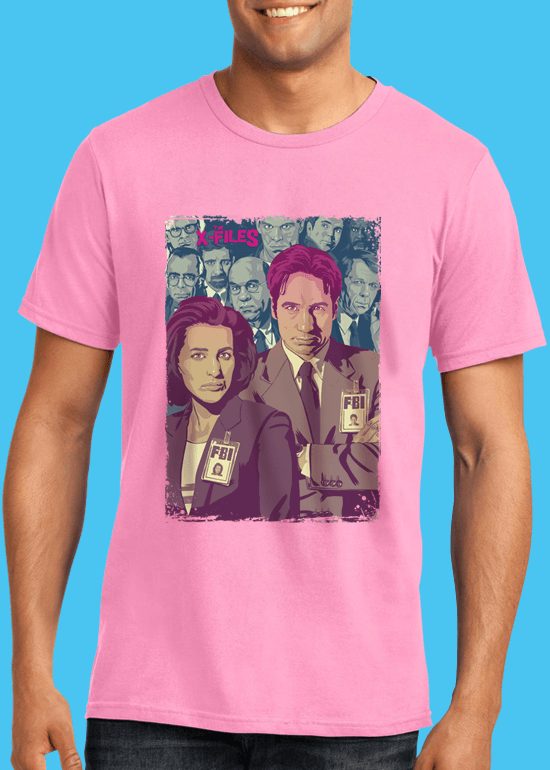 Mike Wrobel Shop The X-Files T Shirt Man Charity Pink Small Medium Large X-Large 2X-Large
