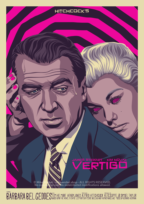 Mike Wrobel Shop Vertigo Art Print medium-11.7x16.5 Artwork Wall Art Poster