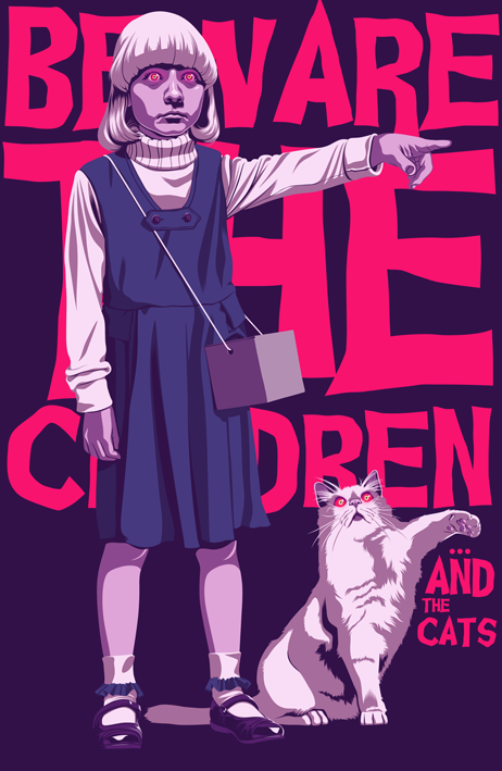 Mike Wrobel Shop Village Of The Damned Art Print medium-9x14 Artwork Wall Art Poster